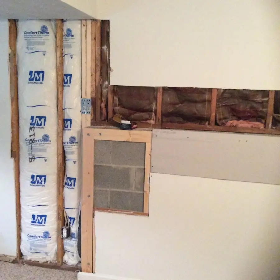 Wall insulation replacement during Odor Removal & Deodorization in Gig Harbor